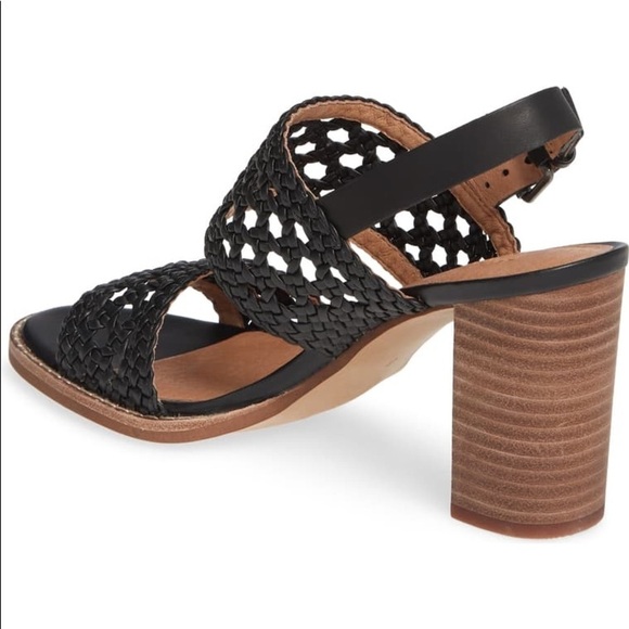 𝅺NWT Madewell Black Size 6M The Basketweave Sandal - Picture 6 of 7